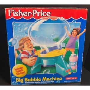 Fisher price big bubble machine 1995 new